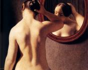 克里斯托弗威廉埃克斯贝尔 - Woman Standing In Front Of A Mirror